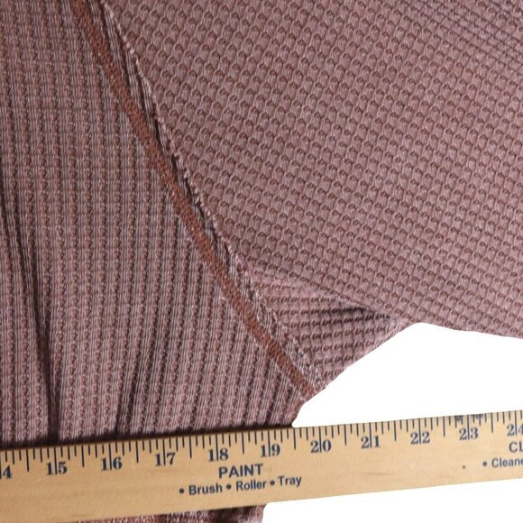 Z Supply Waffle Knit Cropped Pullover Size S Slouchy Thermal Vintage Dusty Rose - Picture 6 of 7